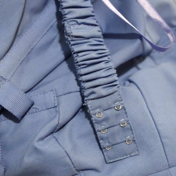 J.Crew Blue Floral Sleeveless Silk Formal Dress Prom Wedding Special Occasion 2 - Picture 10 of 11